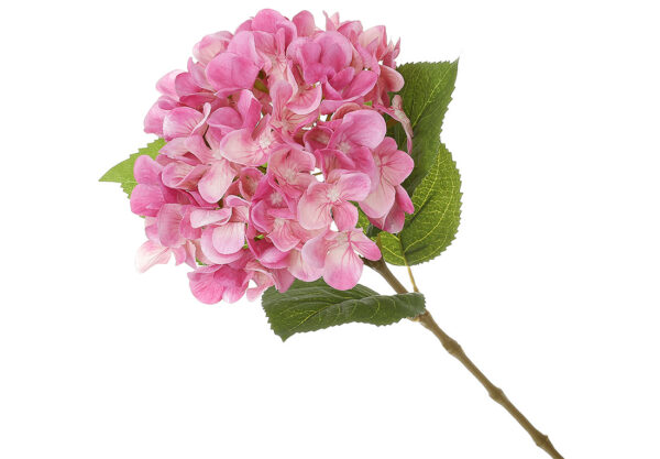 Штучна гілка "Гортензія" 60 см рожева
