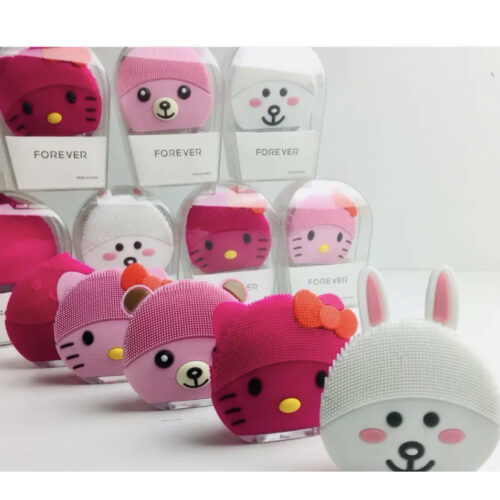 Електрична силіконова щітка-масажер для чищення обличчя FOREVER звірята