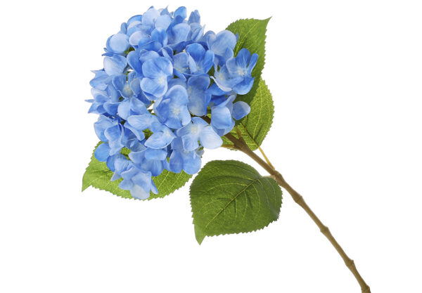 Штучна гілка "Гортензія" 60 см синя