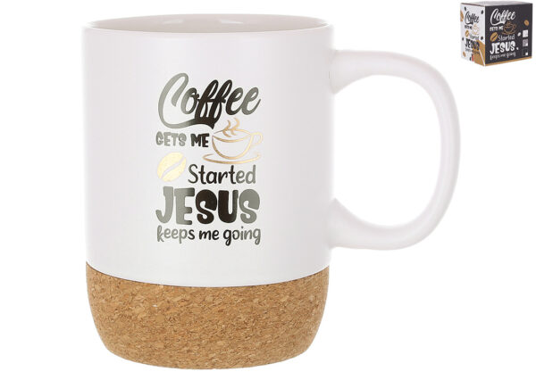 Чашка керамічна на пробковій основі 400мл