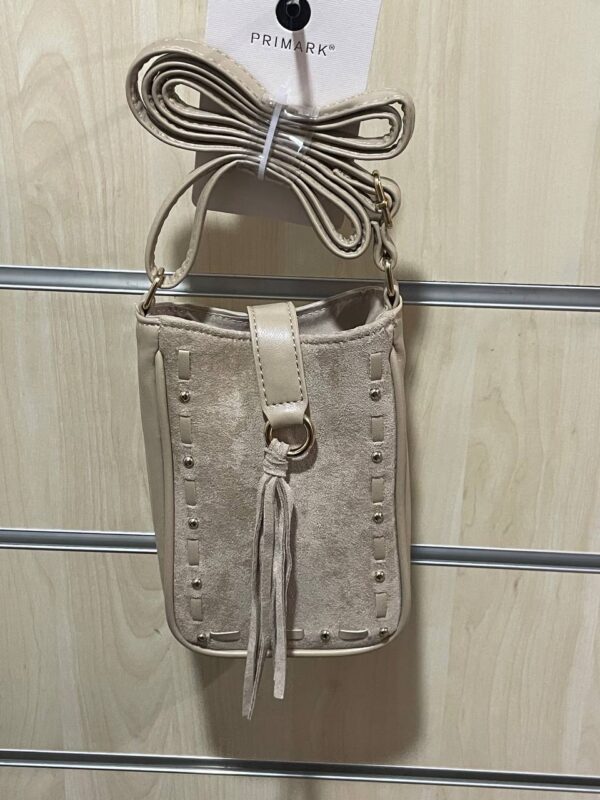 Сумочка-міні Primark для телефону замша беж