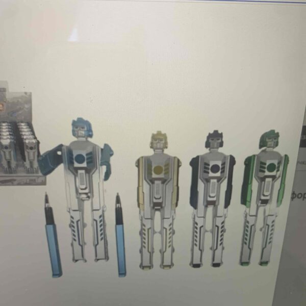 Ручка гелева подвійна "Робот-трансформер" 2 в 1" іграшка