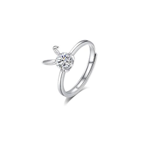 ac53000e-ae54-4534-9392-70d60fc54d26.jpg Каблучка жіноча "Зайчик" білий камінець срібна (8214)