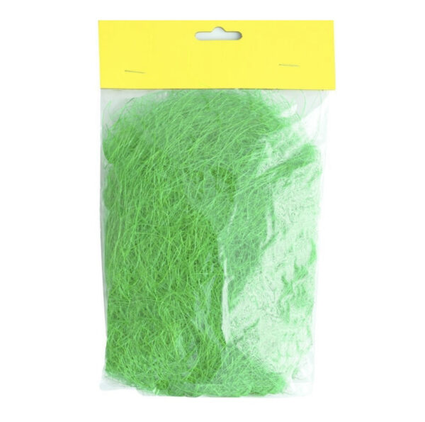Наповнювач для подарунків стружка сизаль 20 г зелений