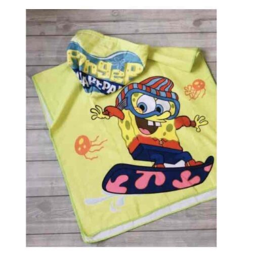 ad5cf4db-84b7-4440-9aae-eddffc5bcd7c.jpg Рушник-Пончо з мікрофібри (60х60 см) "Sponge Bob"