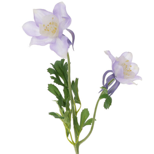 Штучна гілка "Аквілегія/ Лютик" 58 см лілова