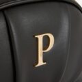 Косметичка Primark "Буква" овальна з еко-шкіри чорна