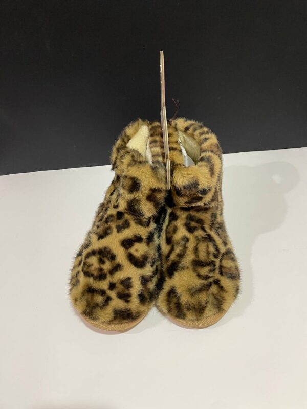 Тапочки-чобітки жіночі Primark плюшеві (устілка меморі) антиковзання леопард