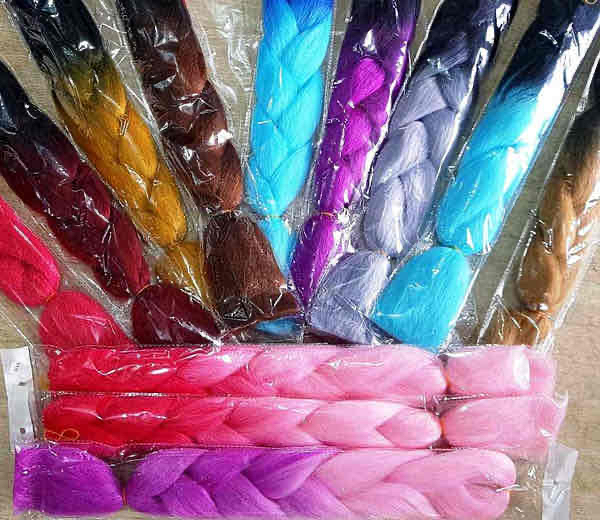 Канекалон 2-колорний 60 см