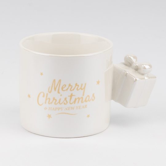 Чашка керамічна Новорічна "Милий подарунок" 340 мл