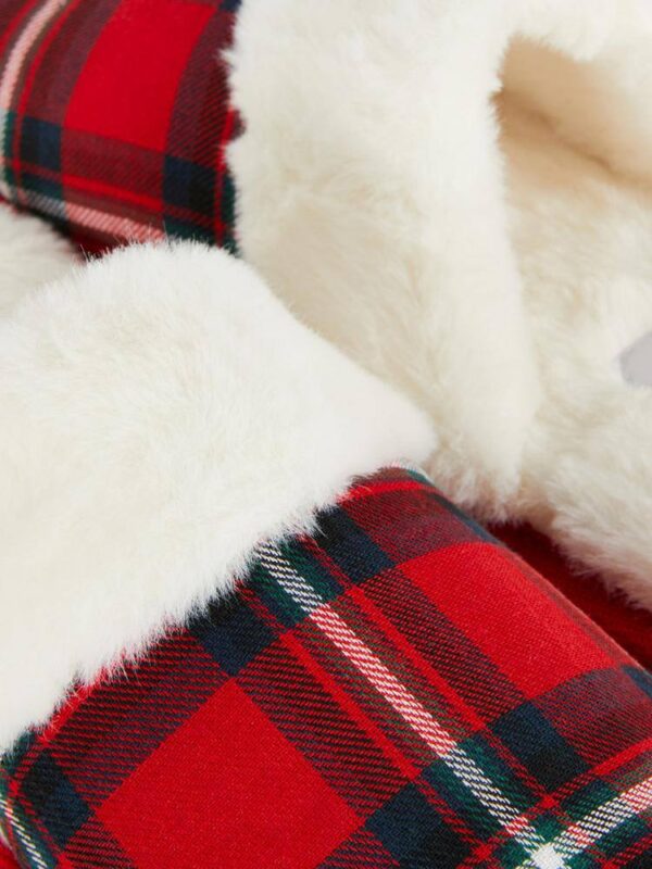 Тапочки-сабо жіночі в клітинку Primark (устілка меморі) червоні