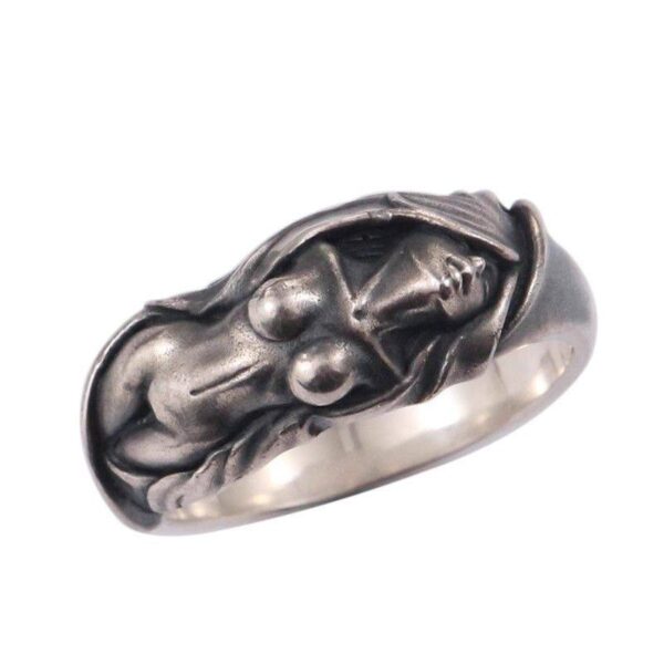 Каблучка металева "Жінка" бронзовий (2651)