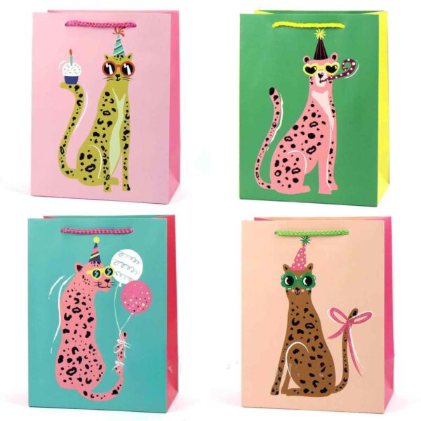 Пакет подарунковий "S" (23*18*10) «Леопард»