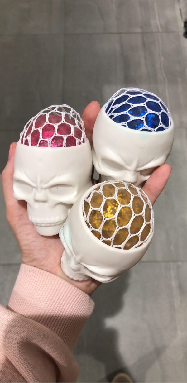 Сквіш іграшка-антистрес "Череп" з орбізами