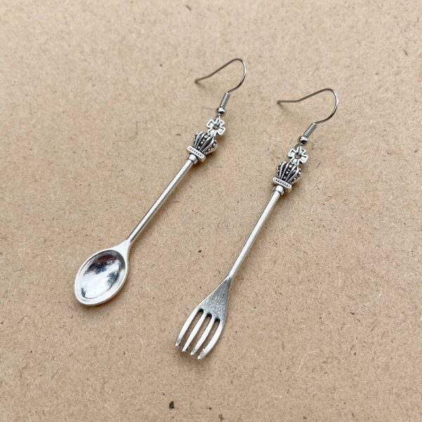 Сережки в стилі DIY "Ложка-виделка"