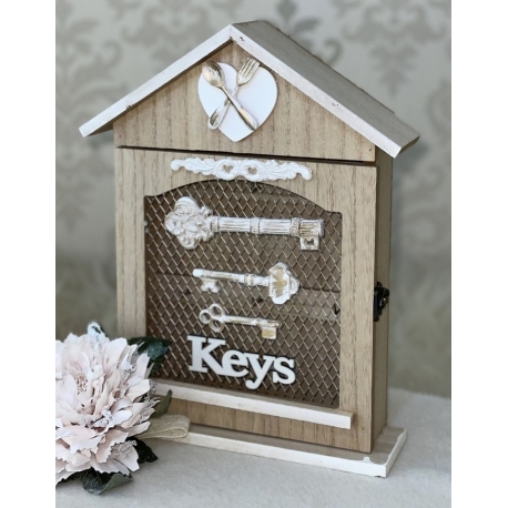 b3c203a6-49d0-4a84-82f9-a155327973db.jpg Ключниця "Keys" форма будинку дерево/біла