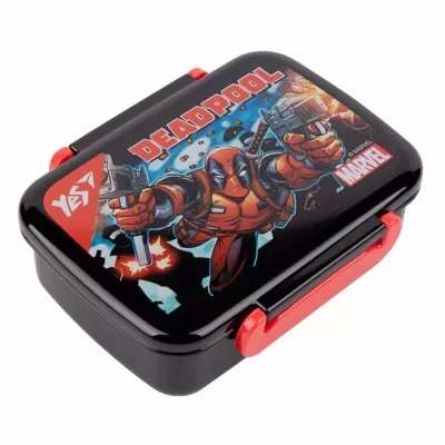 b3ca6114-1e1c-4cc9-80cc-4d454a729325.png Ланч-бокс YES "Marvel.Deadpool" прямокутний 420 мл