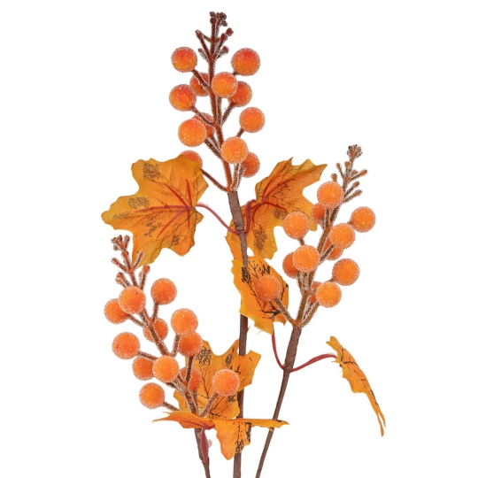 Штучна гілка "Ягідний акцент" 64 см