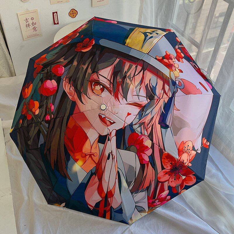 Парасоля компактна автомат "Anime" 8 спиць