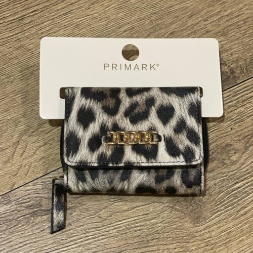 Гаманець Primark компактний з деталлю "ланцюжок" леопардовий