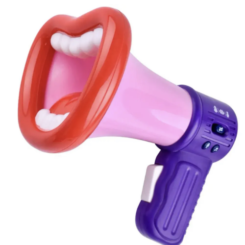 b606cef1-83ca-4890-9e34-708315ed99e3.png Потішний Мегафон з великим ротом для запису голосу і функцією зміни голосу рожевий/блакитний