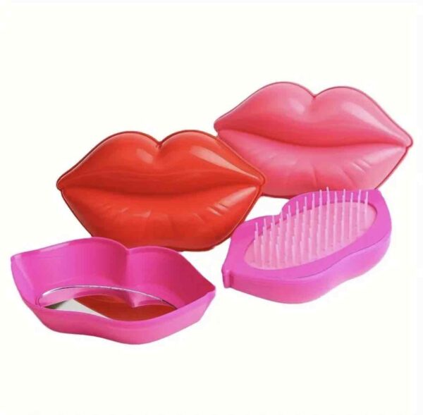 Щітка для волосся компактна "Губи"