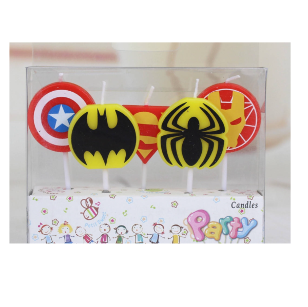 Свічки для торта "Супергерої/ Марвел" 5 шт