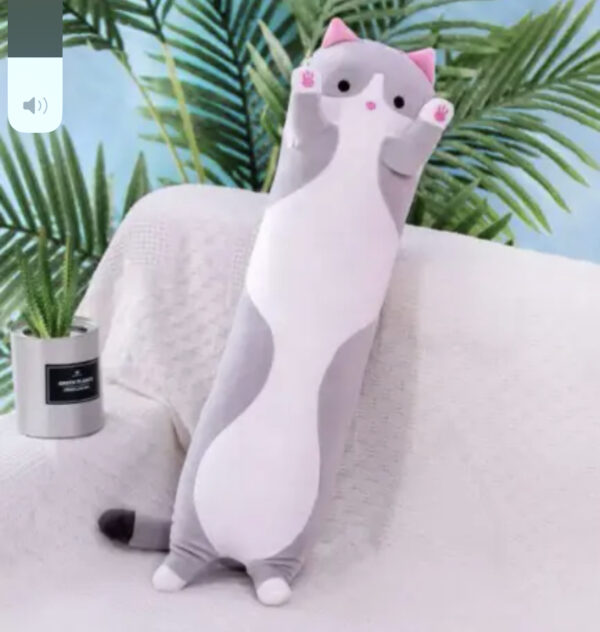 М'яка Іграшка-Батон "Кіт" 70 см подушка-обнімашка