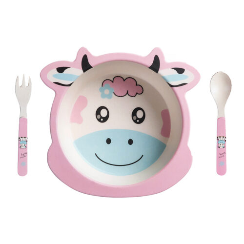 b894dfc9-7a2c-411c-940e-a25a575acd6f.jpg Посуд дитячий бамбуковий, 3 предмети, напудрена корова