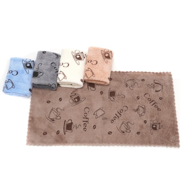 Кухонний рушник з мікрофібри "Кава" (25 х 50 см) без петельки 1 шт