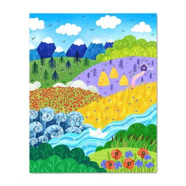 Картина за номерами "Українські краєвиди" Orner