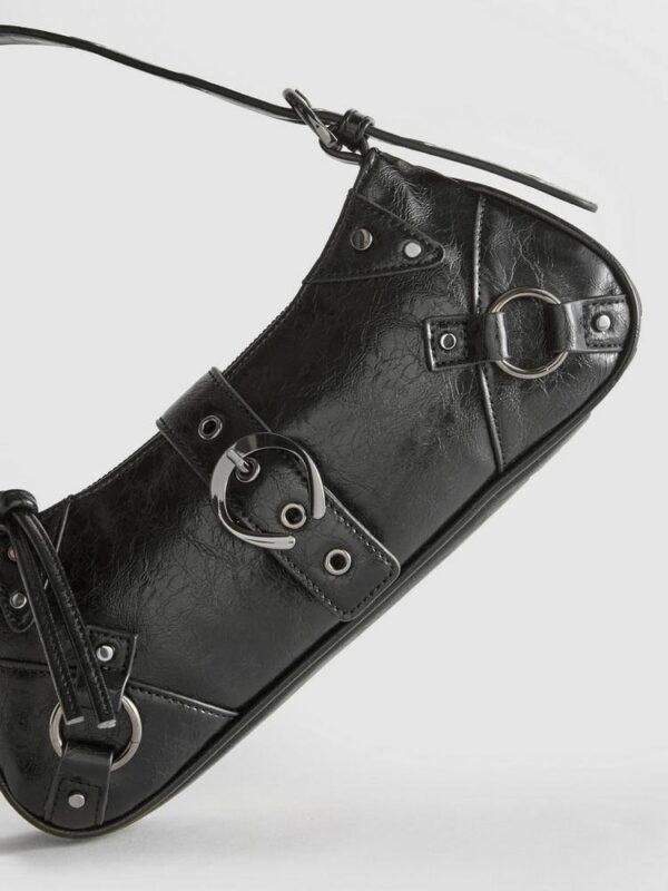 Сумочка Rita Ora Primark з пряжками чорна