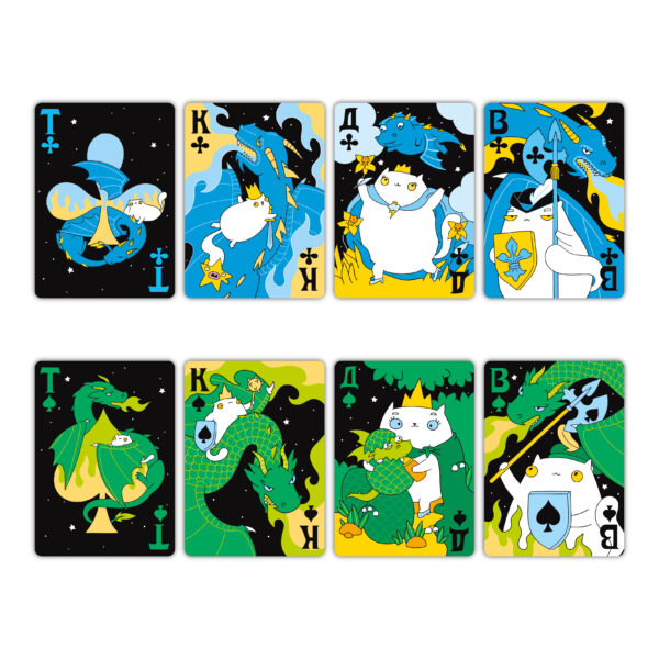 Карти гральні "Коти та Дракони" Orner