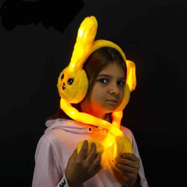 Обруч з рухливими вушками "Зайчики" з підсвіткою