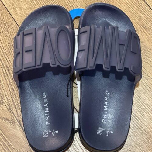 Шльопанці дитячі резинові "Game Over" Primark сині