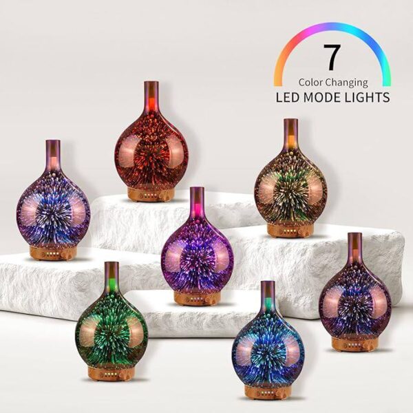 bc1b6627-0ea9-44b4-aebd-ceafa7eab457.jpg Зволожувач/ Аромадифузор / Нічник "Ваза-феєрверк" Star LED 7 кольорів