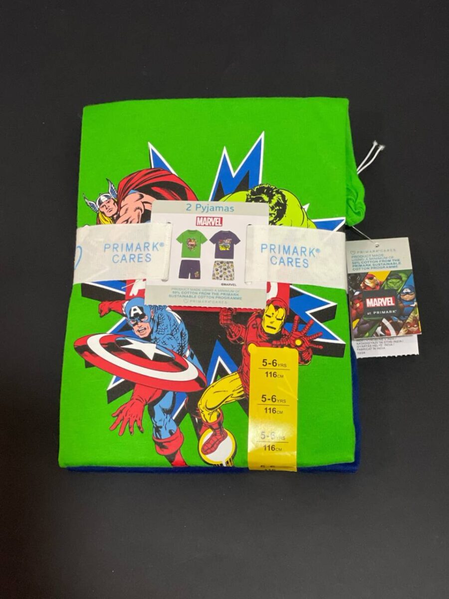 Піжама дитяча весна-літо "Marvel" Primark котон 1 шт