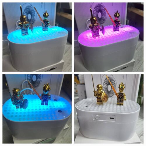 Зволожувач/ Аромадифузор / Нічник "Лего" 16*18 см білий