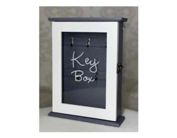 Ключниця "Key Box" прямокутна сіро-біла