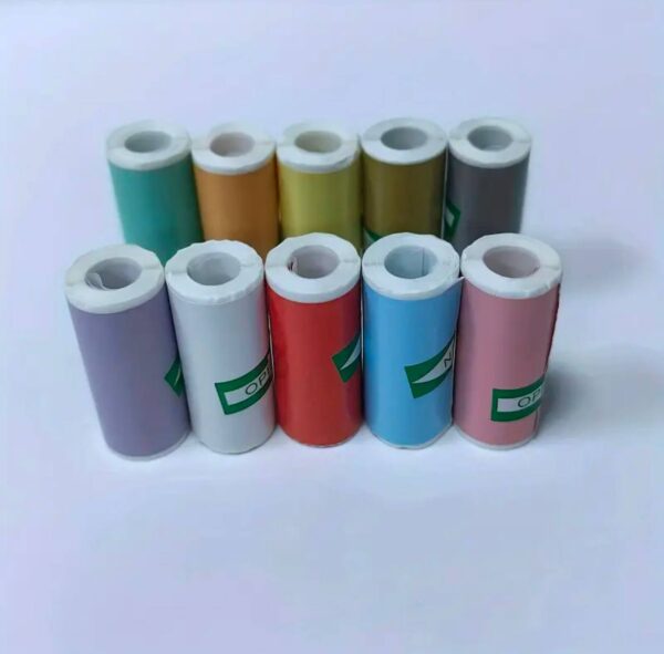 Папір для термо принтера Mini Printer клейкий кольоровий