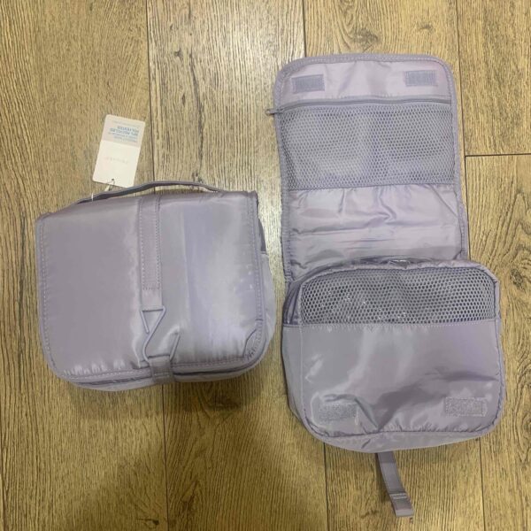 Косметичка Travel Primark розкладна з гачком сіра