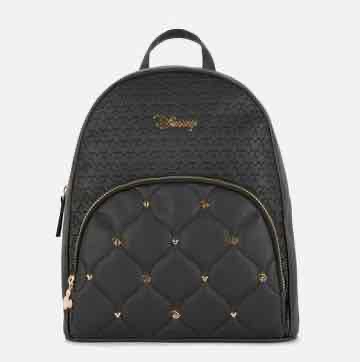 Рюкзак з еко-шкіри Primark Disney стьобаний чорний