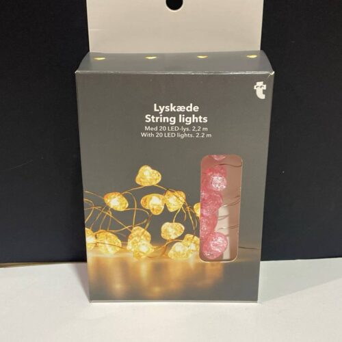 Гірлянда портативна "Цукрові Сердечка" Tiger рожеві