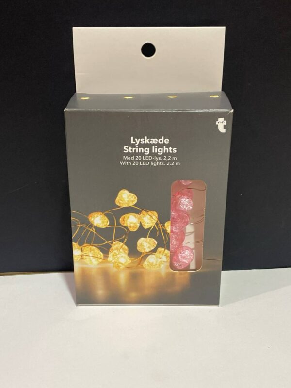 Гірлянда портативна "Цукрові Сердечка" Tiger рожеві