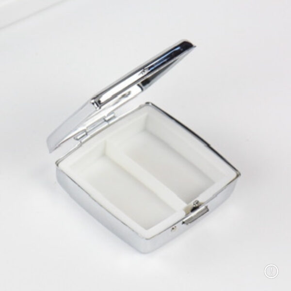 Органайзер таблеток дзеркальний "Квадратний" 2 ячейки