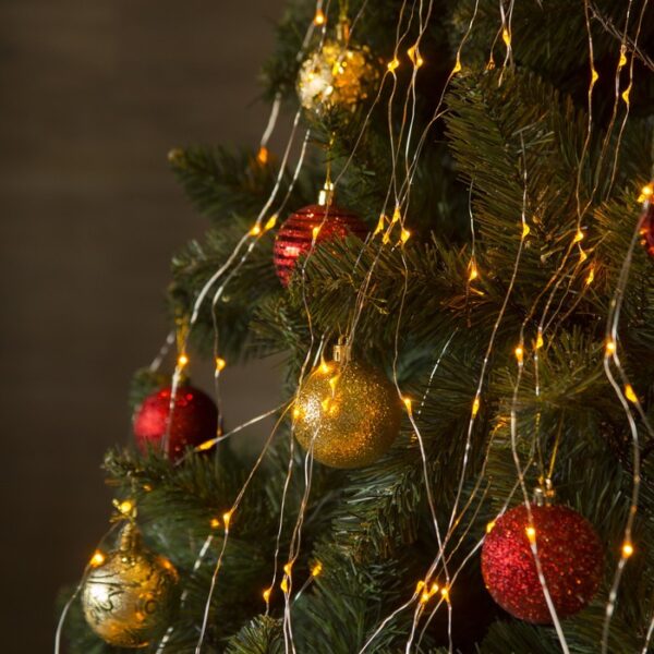 Гірлянда-Пучок "Роса" 3 м/ 300 LED золоте світло (USB+батарейки)