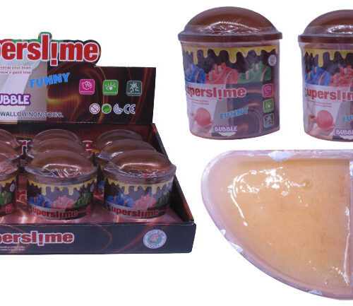 Слайм з фімо "Два кольори - шоко-надувний" 160г