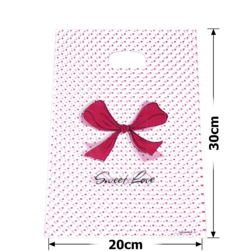 Пакет подарунковий ПВХ (20*30) "Бант" червоний