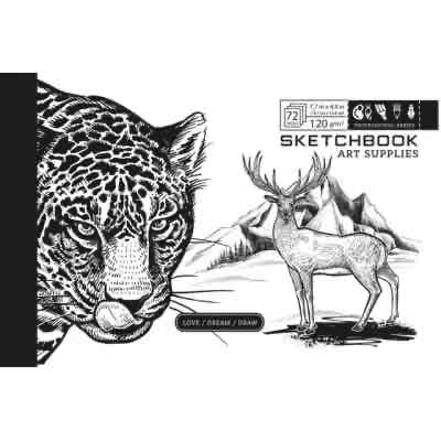 c305799e-0048-4cdf-b112-8d4da52c6a54.jpg Скетчбук 197х124 Bourgeois ПАНТОН чорн. /36арк.