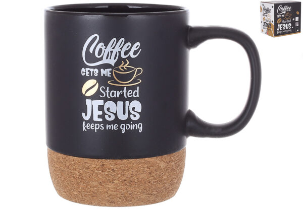 Чашка керамічна на пробковій основі 400мл